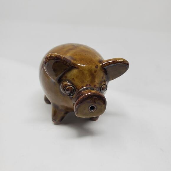 Fritz and Floyd Brown Pig Salt and Pepper shakers… - Picture 3 of 8